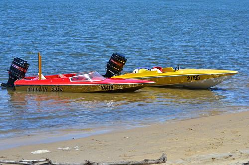the red boat is mine and the yellow one is my brothers both are 1500xs